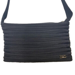 Black Zipper Purse Shoulder Bag by Recycled Planet Store upcycled reused eco bag